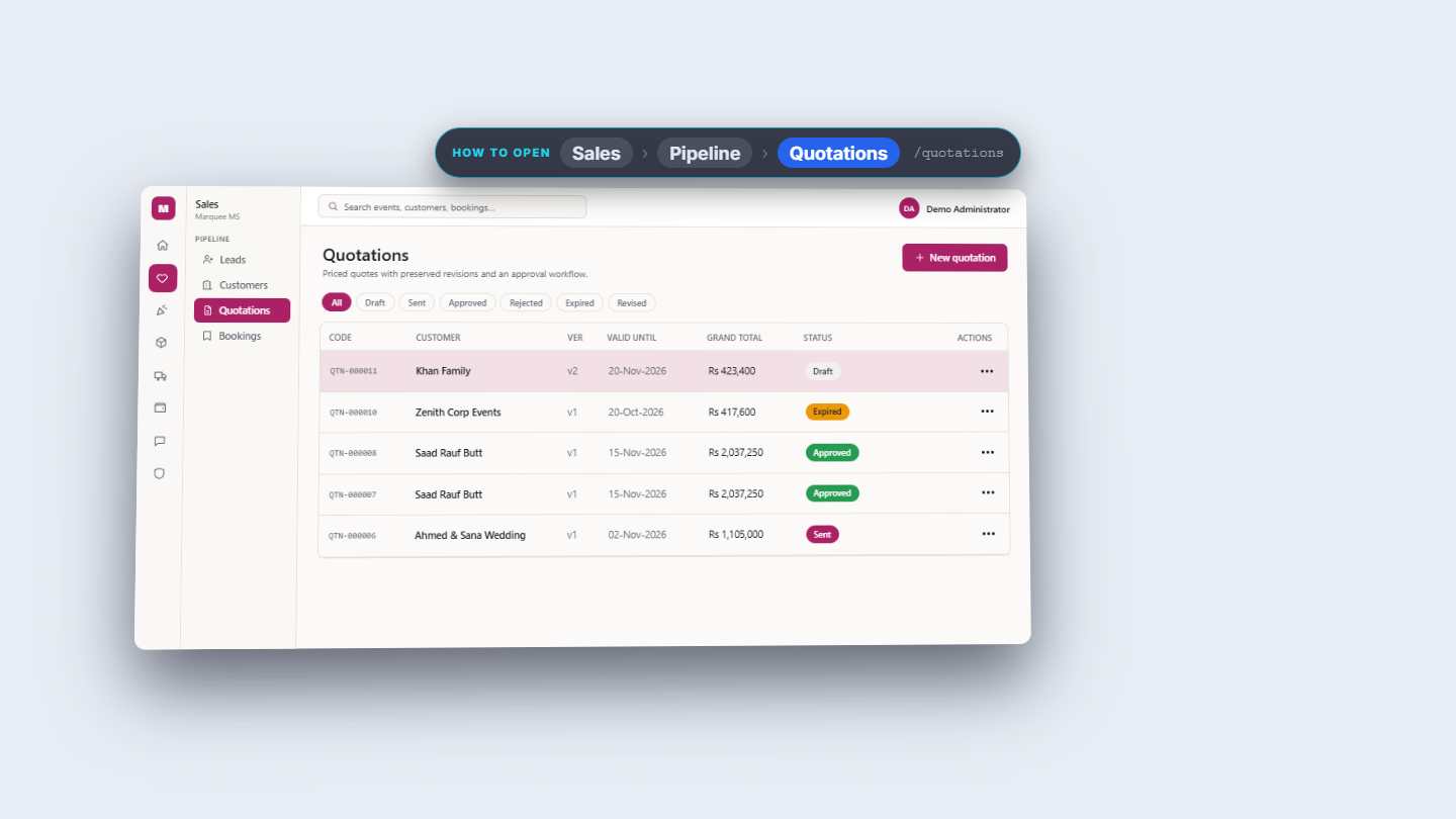 Edit QTN-000011 dialog with the discount changed